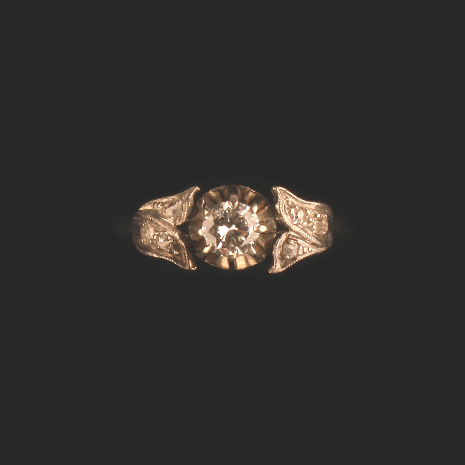 VINTAGE 18ct WHITE GOLD 0.50ct DIAMOND SOLITAIRE RING - Image 5 of 5