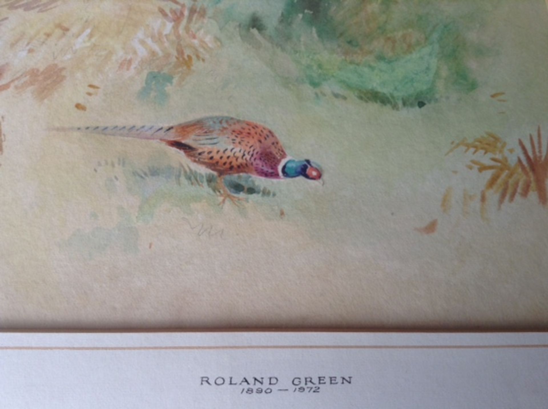 Original framed watercolour Roland green - Image 3 of 3