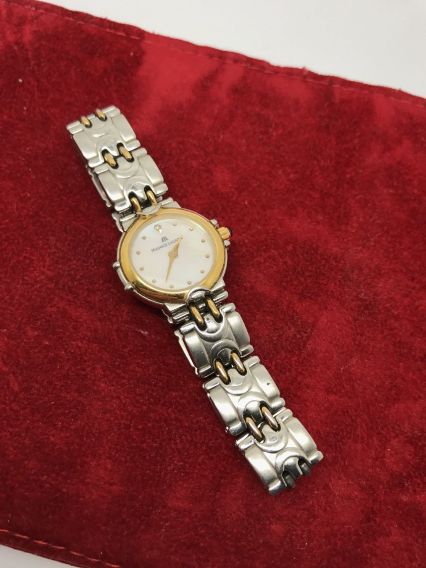 MAURICE LACROIX DIAMOND SET WATCH