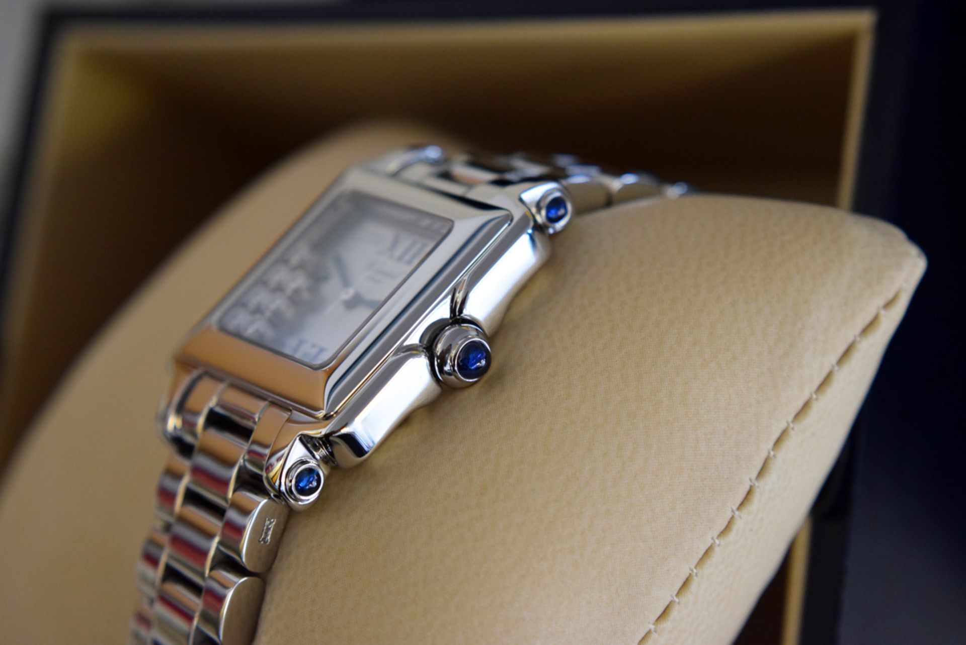 Chopard Happy Sport with *Floating Diamonds* and a Blue Sapphire Set Case - Image 4 of 15