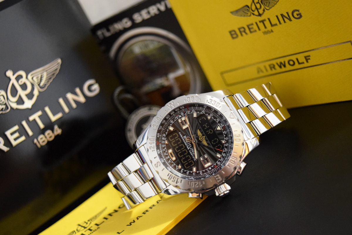 BREITLING – AIRWOLF A78363 (BLACK DIAL) in STAINLESS STEEL