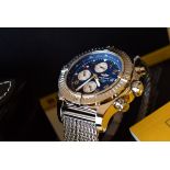 Breitling Super Avenger - 48MM Blue Dial / Shark Mesh & Leather (Box & Papers)