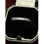 9ct GOLD DIAMOND CHANNEL SET RING