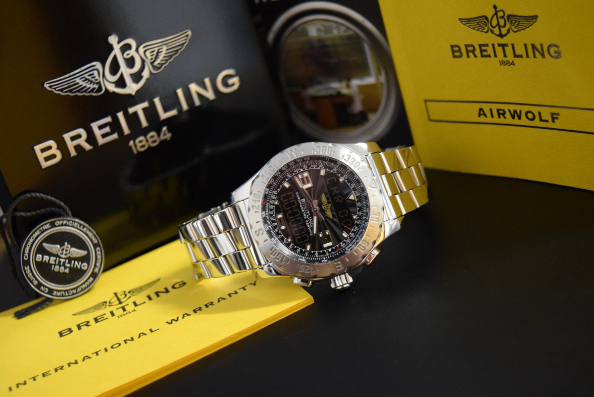 BREITLING – AIRWOLF A78363 (BLACK DIAL) in STAINLESS STEEL - Image 10 of 11