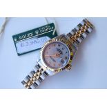 Beautiful 18ct Gold/ Steel Ladies Rolex Datejust - Ltd. Edition 'Jubilee' Cream Dial