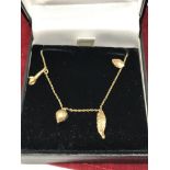 9ct GOLD CHARM NECKLACE