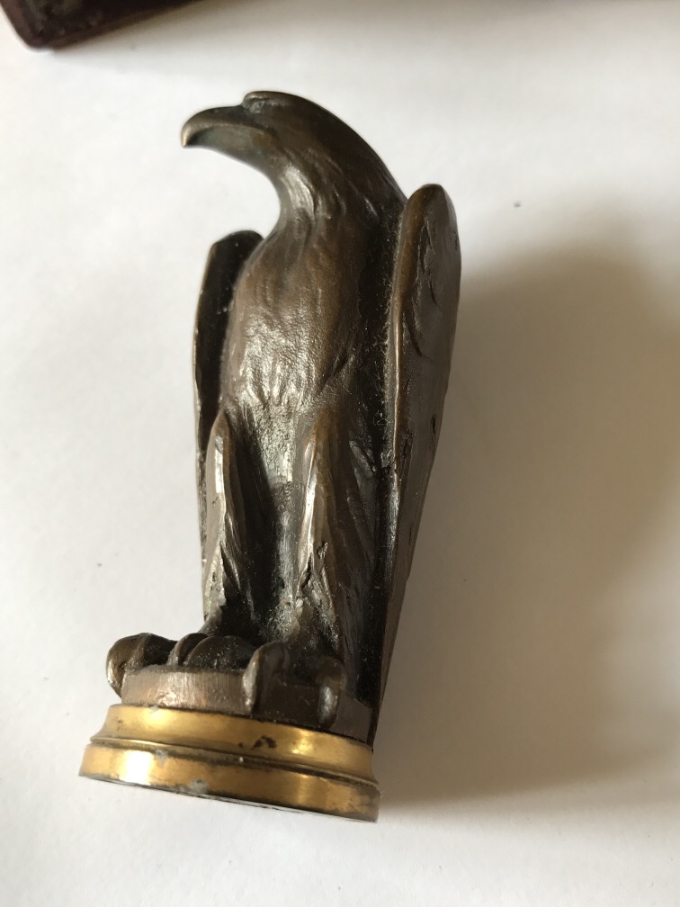 ANTIQUE BOXED CRESTED SEAL STAMP - EAGLE - Image 2 of 5