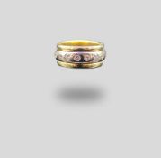 Ring in 585er Gelb-und Weißgold gearbeitet mit 17 Brillanten, gesamt ca.1,4 ct, Qualität: SI - P,