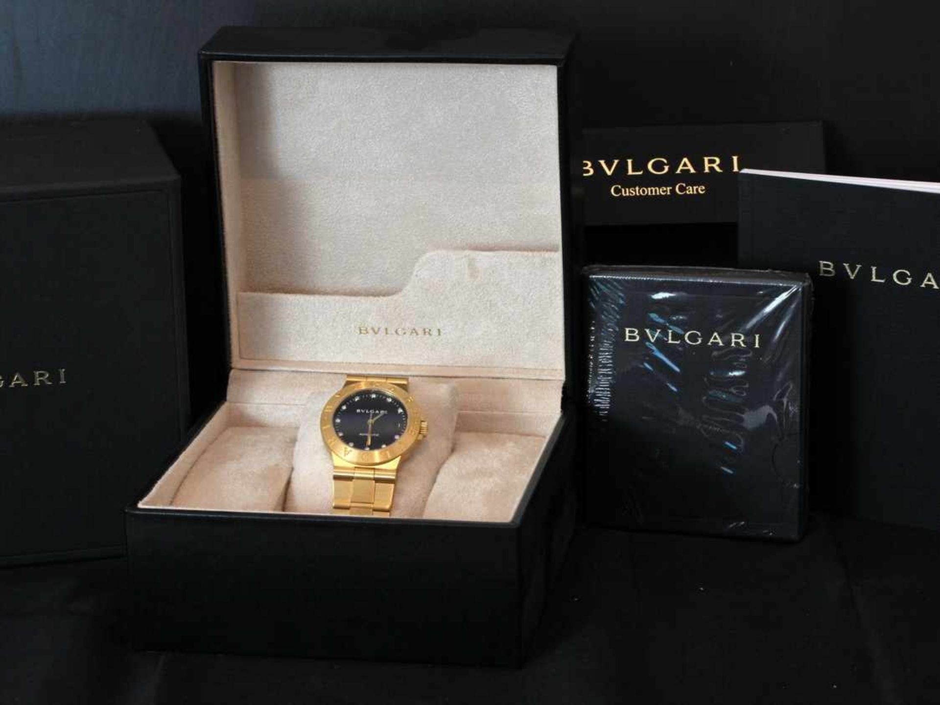 Bvlgari Diagono ScubaHerrenarmbanduhr, Automatic, in 750er Gold, Ref Lcv 35 g,Die Uhr befindet - Bild 3 aus 3