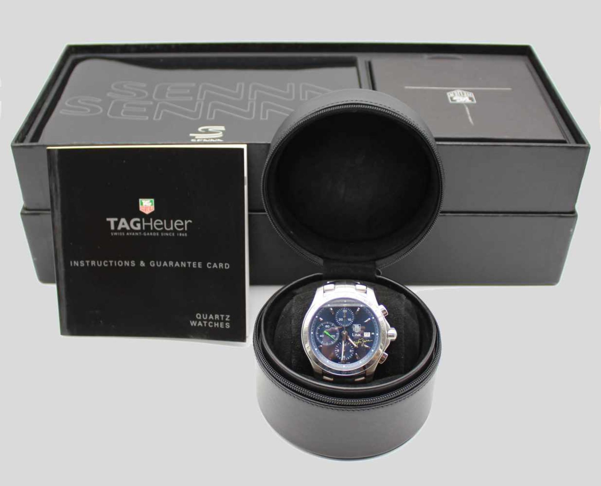 Tag Heuer SennaHerrenarmbanduhr, CJF 2113, in Stahl, in einer Limited Edition 0073/2004. Die Uhr ist - Bild 2 aus 3