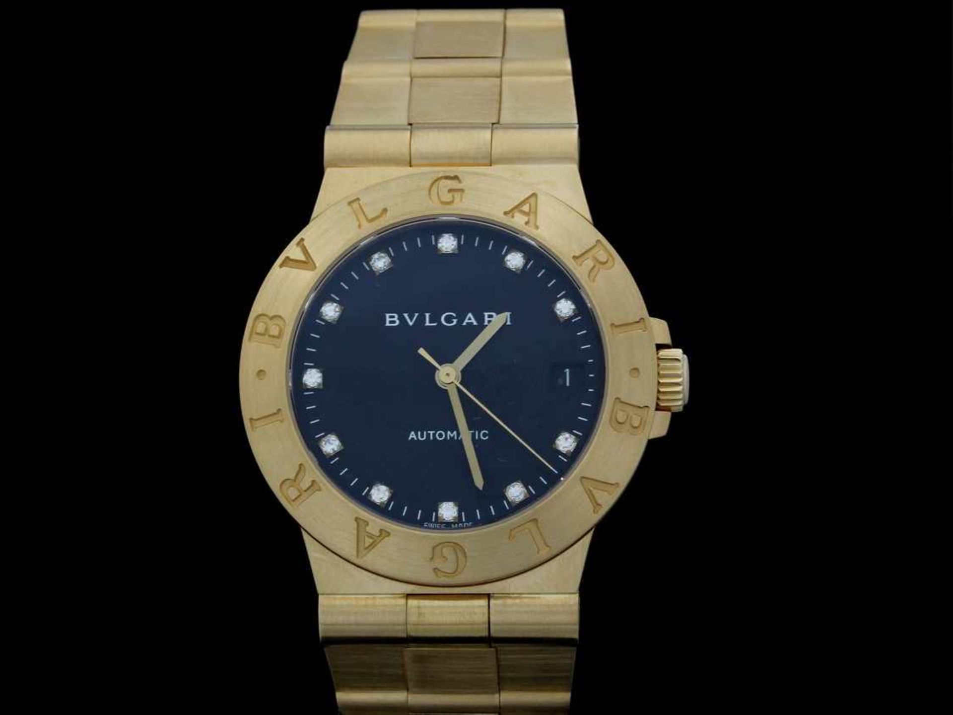 Bvlgari Diagono ScubaHerrenarmbanduhr, Automatic, in 750er Gold, Ref Lcv 35 g,Die Uhr befindet - Bild 2 aus 3