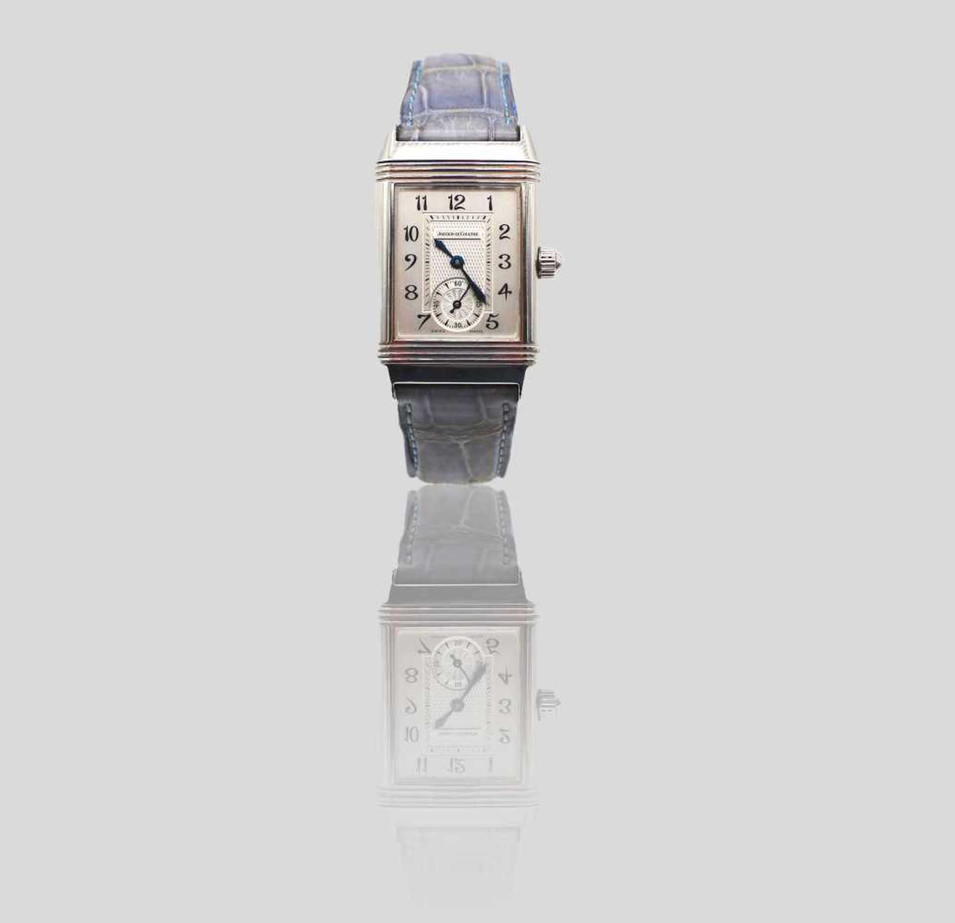 Jaeger LeCoultre Reverso Duetto Damenarmbanduhr, Stahl, 27 x 34 mm,. mit Handaufzug, Ref.256.842.