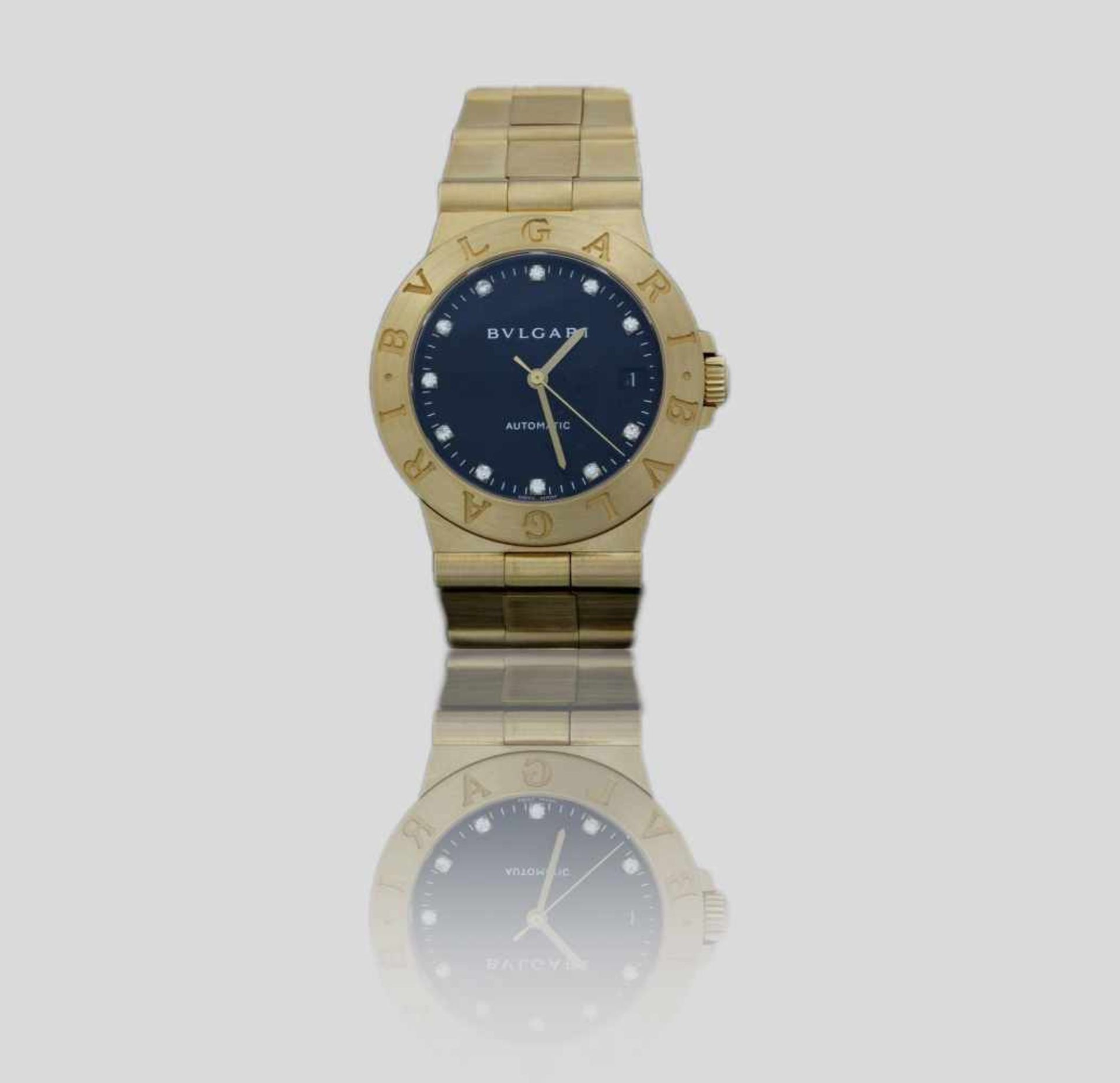 Bvlgari Diagono ScubaHerrenarmbanduhr, Automatic, in 750er Gold, Ref Lcv 35 g,Die Uhr befindet