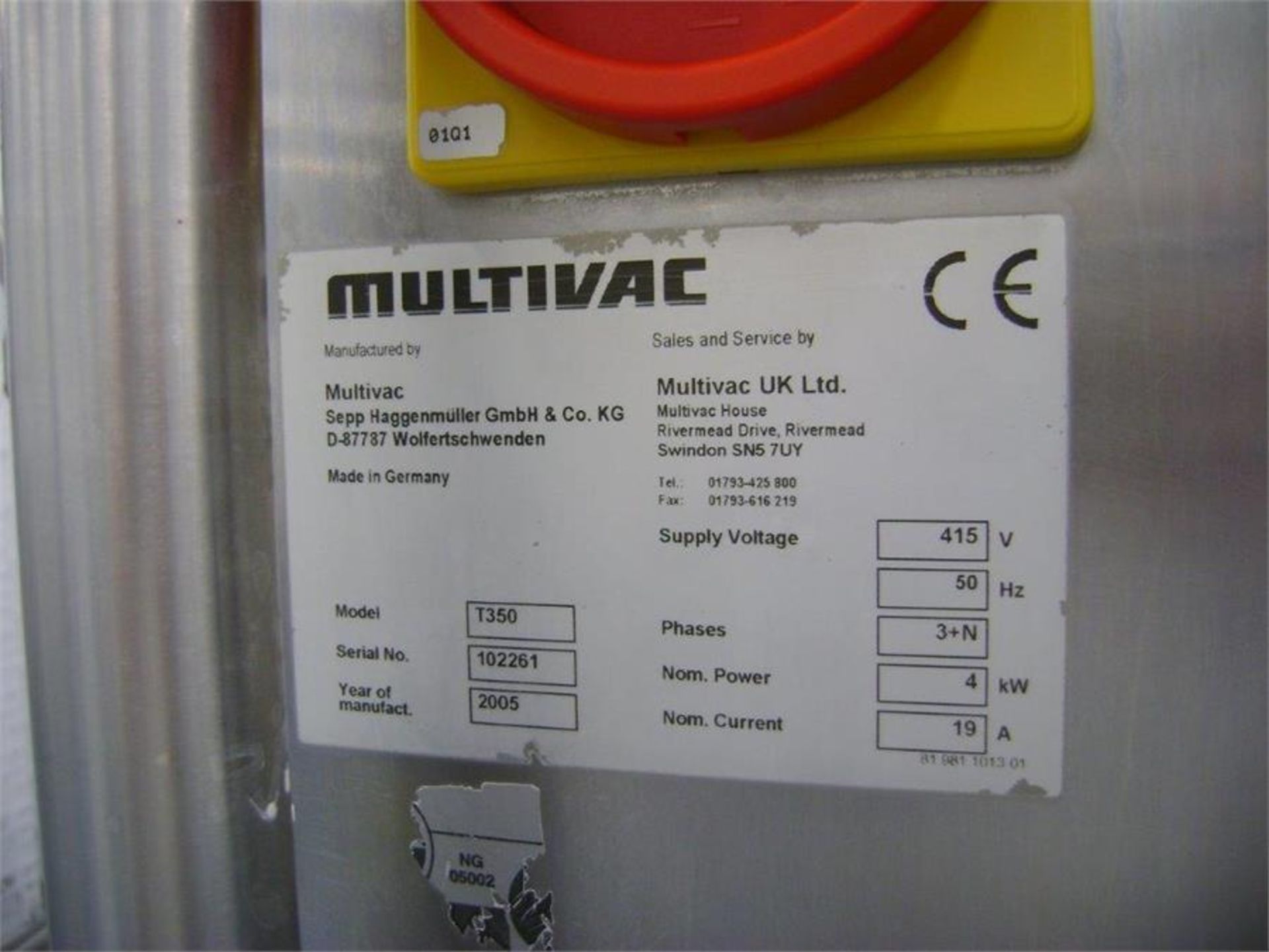 MULTIVAC T350 TRAYSEALER - Image 4 of 4
