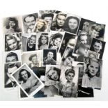A quantity of early 20th century film or entertainment signed and facimile photographs and