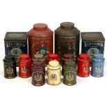 A quantity of collectable tins