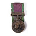 A court mounted General Service Medal with Northern Ireland clasp named to 24167838 Gunner P.