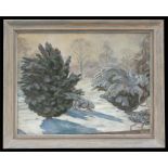 A. C. Tatham (Modern British) - Winter Scene - signed lower left, oil on canvas, framed, 50 by 40cms