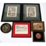 A pair of F. Boucher engravings and other pictures & prints.