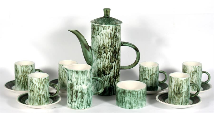 A Rye Pottery coffee set.