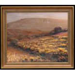 H W J Turner, a Cornish valley scene, oil on canvas, signed to verso, framed, 59cm x 49cm (23.25 ins