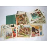 A quantity of 1950's educational posters; together with a boxed set of Enid Blyton bible pictures.