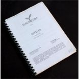 An Emile Abossolo M'bo signed 'Hitman, March 2007' draft script, signed to the title page; toether