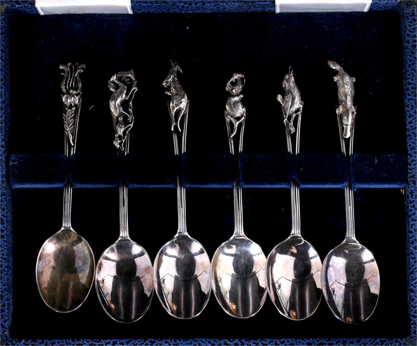 A set of six Australian sterling silver teaspoons.