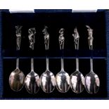 A set of six Australian sterling silver teaspoons.