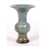 A Chinese Ge type gu vase, 15cms (6ins) high.