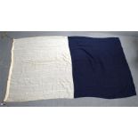 An original Thomas & John Brocklebank Shipping Line cotton House Flag from the 1950s 1.52 metres