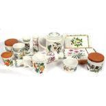 A quantity of Portmeirion Botanic Garden pattern kitchenware, to include teapot, storage jars and