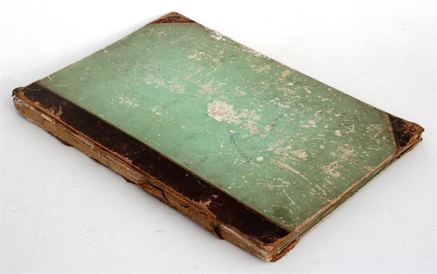 A scrap book containing Guernsey pressed ferns, algae and seaweed; together with a pamphlet