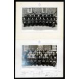 Two large format Metropolitan Police photographs mounted on card showing the Police Training