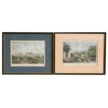 A 19th century hand coloured engraving by T H Shephard - Regent's Park Zoological Gardens -, 25 by