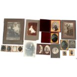 Suffragette interest - a group of photographs, daguerreotypes and ambrotypes relating to the Beale