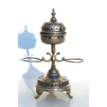 An Ottoman Turkish incence burner on stand, 32cms (12.5ins) high.