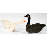 Two Johnson's folding stake out decoys in the form of geese (2).
