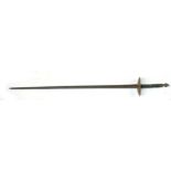 A Spanish rapier, the steel blade with engraved decoration, 88cms (34.5ins), the blade length