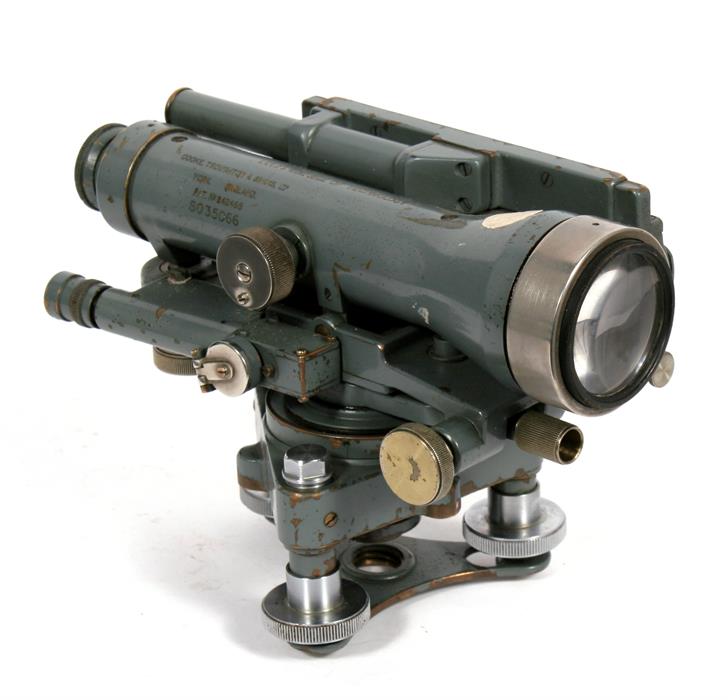 A Cooke, Troughton & Simms theodolite, number 'S035066', 12cms (4.75ins) high.