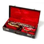 A cased Evette & Schaeffer for Buffet saxophone, model number 18257, made for the National