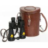 A pair of Barr & Stroud WWII binoculars in case. Condition Report Slight bubbling to the paint to