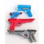 Four assorted plastic Space Guns