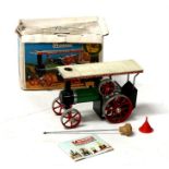 A Mamod steam tractor, boxed, 26cms (10ins) long.