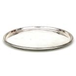 A circular silver salver, Birmingham 1972, 31cms (12.25ins) diameter. Condition Report Weight 760g.