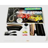 A Scalextric mini Cooper racing game, boxed.