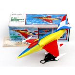 A boxed battery operated F-20 Tigershark Fighter plane, made in Hong Kong. 35.5cms (14ins) long