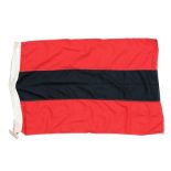 An original Albanian Merchant cotton flag. 94cms by 61cms (37ins by 24ins) approximately