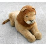 A huge almost life size soft toy Lion Seat. 71cms (28ins) high by 132cms (52ins) long not