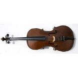 A Boosey & Hawkes Artia 'Excelsior' three-quarter size cello, 119cms (47ins) high.